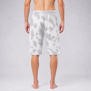 Shorts pour hommes personnalisés avec impression tie-dye, tissu respirant de haute qualité, shorts classiques pour hommes avec ceinture élastique et cordon de serrage - Product Image 6