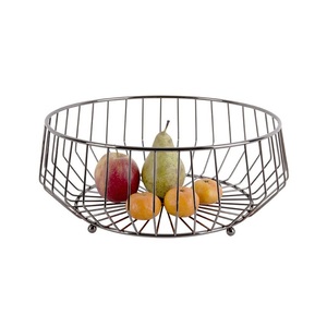 Panier à fruits en métal traditionnel tendance, décoration ethnique pour la maison, comptoir de cuisine, table à manger, rangement, taille et forme personnalisées - Product Image 6