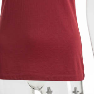 Camiseta Informal de Manga Corta con Botones para Mujer, Tejido de Algodón Suave, Corte Regular, Cuello Redondo, Ligera, para Gimnasio y Entrenamiento - Product Image 5