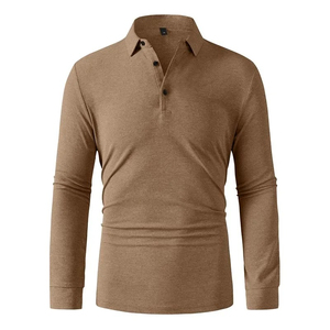 Wholesale Breathable Knitted Full Sleeve for <b>Shirt</b> Custom Long Sleeve for OEM <b>Polyester</b> Pique Digital Printing Supplier Men - Product Image 4