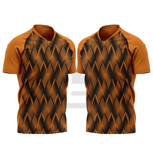 Camiseta Deportiva JAMEZ con Nombre de Equipo Personalizado, Cuello en V, Manga Corta, 100% Algodón, Secado Rápido, Antibacteriana - Juega con Coraje, Defiende, Orgullo, Ataca - Product Image 6