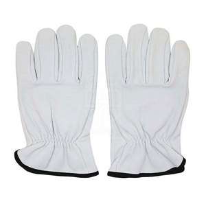 Guantes de Seguridad de Cuero Vacuno con Palma Reforzada y Ajuste Seguro, Ideales para Soldadura y Aplicaciones Industriales - Product Image 3