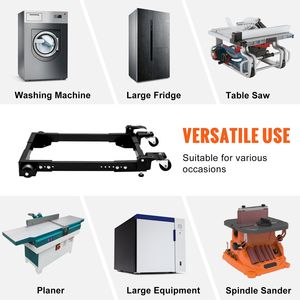 Base Mobile Universale per Carichi Pesanti, Capacità 680 kg, Regolabile da 45x60 cm a 67x79,5 cm, con Ruote Girevoli - Product Image 6