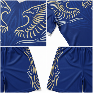 Maillot de football personnalisé avec logo respirant et à séchage rapide, ensemble complet, sublimation, polyester, uniforme de football pour hommes - Product Image 3