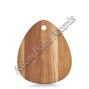Tabla de queso de resina hecha a mano con base de madera resistente Axiom Home Acentos Cocina y bloque de cortar para servir - Product Image 6