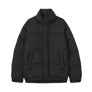 Veste matelassée d'hiver pour homme avec capuche, fermeture éclair, manteau chaud épais, vêtements d'extérieur décontractés, couleur unie, matière polyester - Product Image 6