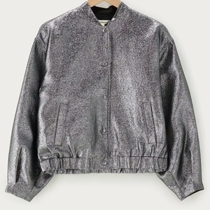 Chaqueta Metálica Acolchada para Mujer, Chaqueta de Invierno Ligera y Brillante, Ropa Exterior de Moda Personalizada OEM - Product Image 1