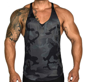 Débardeur sans manches pour homme, design personnalisé, respirant, tricoté, pour la musculation, avec motif 3D, en provenance du Pakistan. - Product Image 5