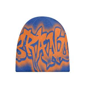 Private Label Luxury Stylish Solid Beanie <b>Hat</b> Unisex Street Style <b>Winter</b> 50-52cm Polyester/Cotton Knit Casual Wear 3D Embroidery - Product Image 4