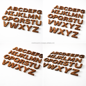 Letras del Alfabeto de Madera de Haya Natural Ecológicas de la A a la Z, Hechas a Mano, Duraderas, para el Aprendizaje de los Niños, Manualidades para Guardería - Product Image 2