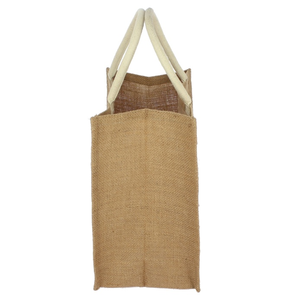 Sacs fourre-tout promotionnels en jute en gros avec fermeture éclair, style tendance, imprimés en vrac, couleurs et motifs magnifiques, fabriqués au Bangladesh - Product Image 2