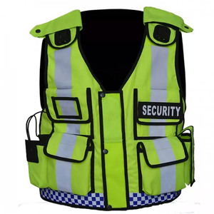 Chaleco de Seguridad Reflectante Rojo con Bolsillos, Ropa de Trabajo de Alta Visibilidad, Chaqueta de Seguridad Unisex de Poliéster - Product Image 5