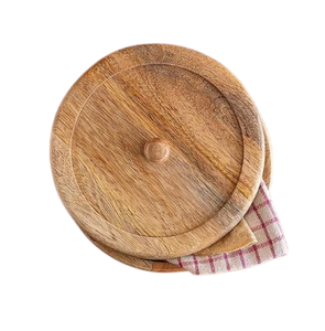 Novedad: Caja Redonda de Madera para Roti, Contenedor de Alimentos para Cocina, Uso Doméstico, Caja para Chapati - Product Image 4