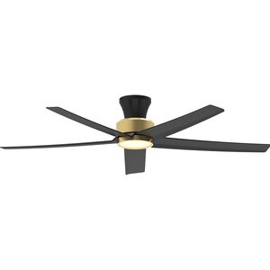 Ventilatori da soffitto da 52 pollici con luci, motore DC reversibile silenzioso, telecomando, grande volume d'aria, pale da 42 pollici, ingresso 220V, 5X W5 Ventilatori da soffitto - Product Image 1