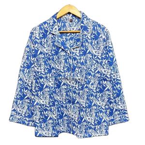 Conjunto de Pijama de Dos Piezas de Verano para Mujer, Nuevo, de Algodón con Estampado Floral, Cintura Elástica, Ropa de Dormir de Alta Calidad con Logotipo Frontal - Product Image 1