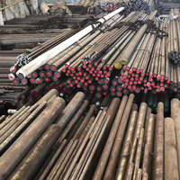 Barre d'acier ronde forgée, laminée à chaud, A36 SS400 SAE 1080, acier au carbone, acier allié au carbone 1045 1020, à coupe facile