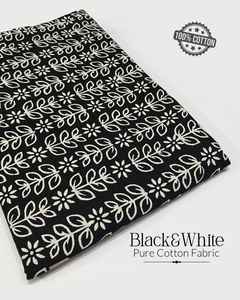 Tela de algodón modesta con un patrón impreso único, ideal para trajes de algodón y minivestidos de algodón. Compre al mejor precio de un proveedor indio. - Product Image 2