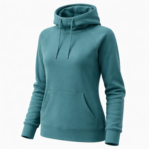 Sudadera con Capucha de Invierno para Mujer con Estampado Frontal y Cuello Alto - 100% Algodón Polar Ecológico, Logotipo Personalizado, OEM, Venta al por Mayor - Product Image 3