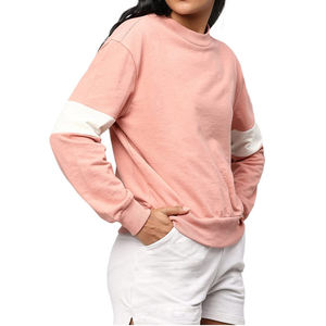 OEM Service Wholesale Winter/Autumn Knitted Front Customized Women Sweatshirts Best Selling Breathable Sustainable Full Sleeve - Product Image 3