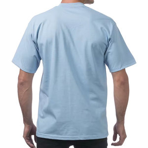 Camisetas de algodón personalizadas para hombre, de corte holgado, unisex, de manga corta, cuello redondo, básicas, deportivas, de color liso. - Product Image 1