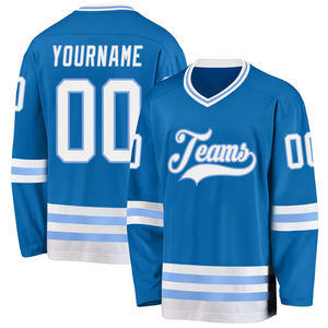 Maillot d'entraînement de hockey sur glace, vêtements de sport personnalisés pour équipe, vêtements de hockey respirants en polyester, fournisseur - Product Image 3