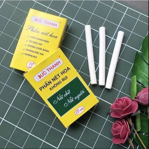 Dustless White Round Shape 8cm Long Non-toxic Smooth Writing School <b>Chalk</b> Color Box - Product Image 6
