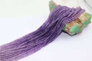 High Quality Shaded Purple <b>Amethyst</b> Faceted Rondelle Beads 4mm 13 Inches Natural Gemstone for Jewellery Making - Product Image 3