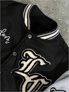 Veste d'hiver confortable pour homme, style Letterman, col montant, logo sur le devant, coupe-vent, haute qualité, écologique, à prix raisonnable - Product Image 4