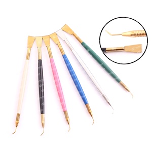 Custom Brand Name Japanese Stainless Steel Eyelash Lifting Tool Flat Tip <b>Lash</b> Lifter Lifting Separating Tool <b>Comb</b> Beauty Use - Product Image 5
