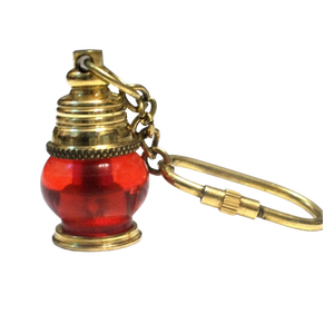 Premium Nautical <b>Brass</b> Red <b>Lantern</b> Keychain Vintage Marine Decorative Keyring Antique <b>Brass</b> Gift for Men Women Travel Souvenir - Product Image 1