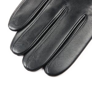 Gants de conduite en cuir de mouton noir ou marron pour homme, équipement d'extérieur tendance pour le quotidien, les fêtes et les voyages, avec doublure en laine - Product Image 5