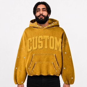 Proveedor Mayorista de Sudaderas Personalizadas para Hombre, Impresión en Serigrafía, Algodón, Felpa, Ropa Urbana, Producción para Compradores Estadounidenses - Product Image 5