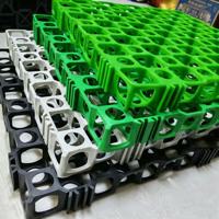 Grille de pavage en HDPE robuste pour gazon, pavés perméables en nid d'abeille pour allées, parkings et renforcement des sols