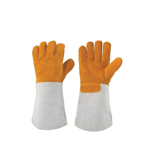 High Heat Resistance Anti-Cut Breathable Fleece-Lined Cowhide Leather Welder <b>Gloves</b> with Molten Metal Splash Protection <b>Type</b> a - Product Image 1