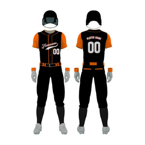 Service OEM d'uniformes de baseball, prix de gros, stock disponible, ensemble short et maillot de baseball pour hommes, logo personnalisé, couleurs personnalisées - Product Image 1