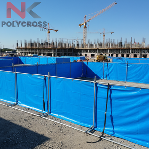 Bâche de sécurité ignifuge pour chantier, résistante aux déchirures et imperméable, pour chantiers de construction et couvertures extérieures temporaires - Product Image 2