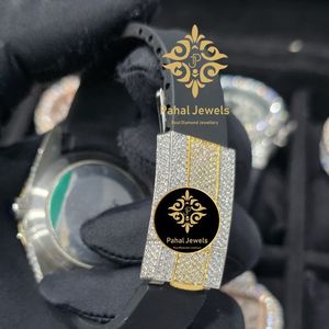 นาฬิกาข้อมือผู้หญิง Pahal Jewels หรูหรา ระบบจักรกลอัตโนมัติ ตัวเรือนทอง ขนาด 40 มม. หน้าปัดทรงกลม สายขนาด 20 มม. เรืองแสง ดีไซน์ทันสมัย - Product Image 3