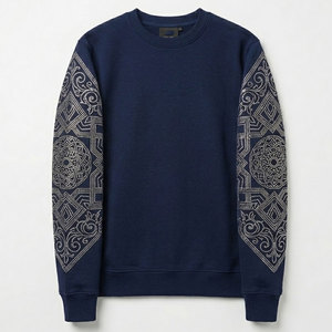เสื้อเชิ้ตผ้าฝ้ายคุณภาพสูง 100% ประดับคริสตัล  สำหรับผู้ชาย สวมใส่สบายในฤดูหนาว - Product Image 1