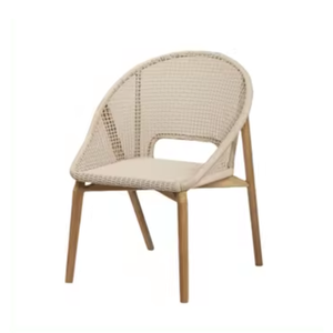 Modern Style Teak Wooden Dining <b>Chairs</b> Durable Rattan Backrest Super <b>Comfy</b> Convertible for Villas Parks Manufacturing Indonesia - Product Image 2