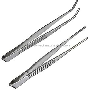 Juego de Pinzas Dentadas de Acero Inoxidable WPS, 2 Piezas, Punta Recta y Curva, Pinzas de Precisión para Laboratorio, Odontología, Cirugía, Manualidades y Reparaciones, con Certificación CE - Product Image 3