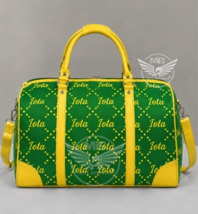 กระเป๋าเดินทางแบบมีซิป รุ่น Iota Phi Lambda ลายตารางหมากรุก ปี 1932  วัสดุ PU ทนทาน - Product Image 1