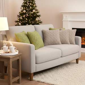 Fundas de Almohada de Punto Trenzado SOGA, 6 Piezas, 3x 45cm Verde Salvia, 2x 45cm Marrón Chocolate Oscuro, Fundas de Almohada de Punto Diamante para Sofás de Sala de Estar - Product Image 6