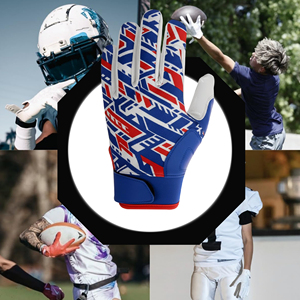 Nouveaux gants de football américain de qualité supérieure pour hommes et logo personnalisé, gants de football américain à séchage rapide - Product Image 3