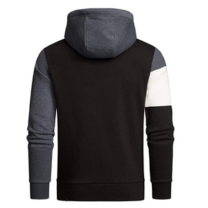 Sudadera con Capucha para Hombre, Diseño Color Block, Corte Regular, Informal, Tejido de Algodón, para Otoño - Product Image 1
