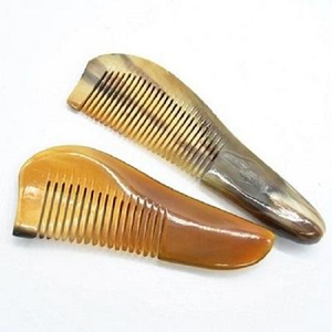 Nuevo peine de cuerno natural ecológico, elegante y personalizado, hecho a mano, para peinar el cabello, hecho con cuerno real de búfalo/vaca, diseño moderno, India - Product Image 4