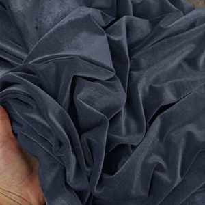 Export Quality 100% Polyester Diesel Velvet <b>Fabric</b> Solid Dyed Plain Woven Material OEKO-TEX Certified Wedding Cushions Curtains - Product Image 2