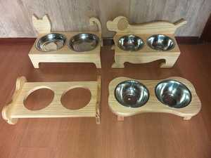 Comedero de madera hecho a mano para perros, estación de alimentación elevada para gatos, cachorros y perros de razas grandes, uso diario. - Product Image 4