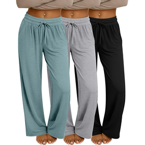 Pantalones Deportivos de Mujer Estilo Vintage con Cordón en la Cintura, Pantalones de Chándal de Forro Polar Lisos con Estampado Personalizado - Product Image 4