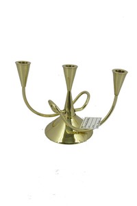 Premium Gold Finish Metal <b>Tea</b> Light <b>Candle</b> Holder with Modern Geometric Frame for Tabletop Decoration - Product Image 2