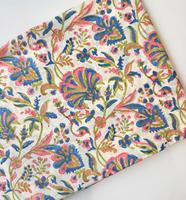 Tela de Algodón Orgánico Estampada a Mano con Diseños Florales Indios, Ecológica, de Secado Rápido, para Camisas de Niños y Niñas, Venta al Por Mayor, Exportación OEM
